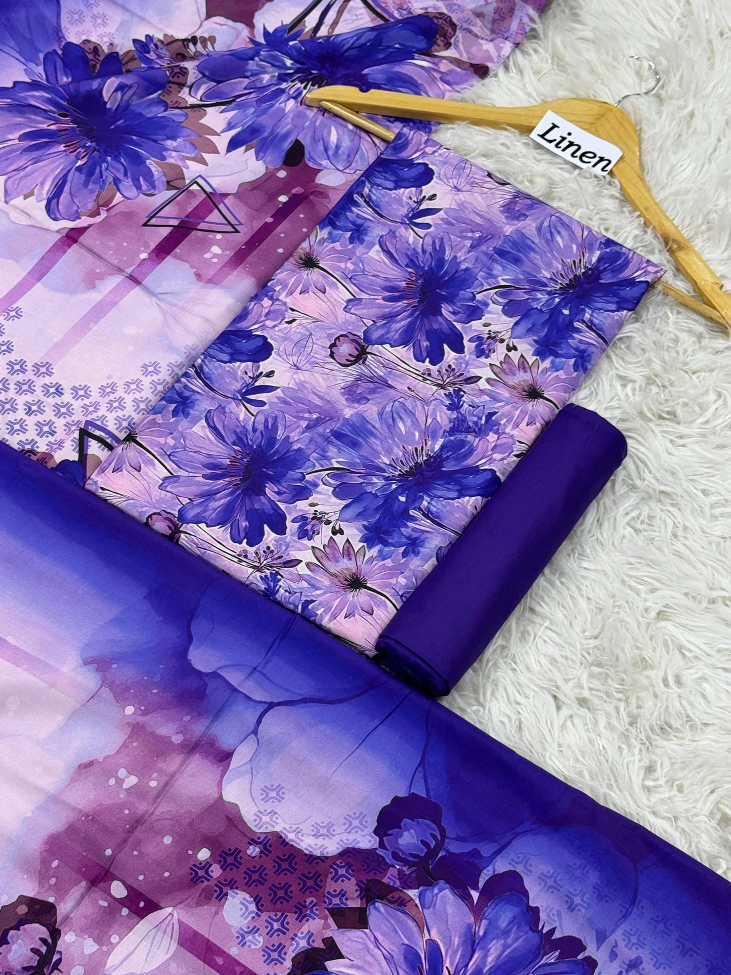 Linen Printed 3pc