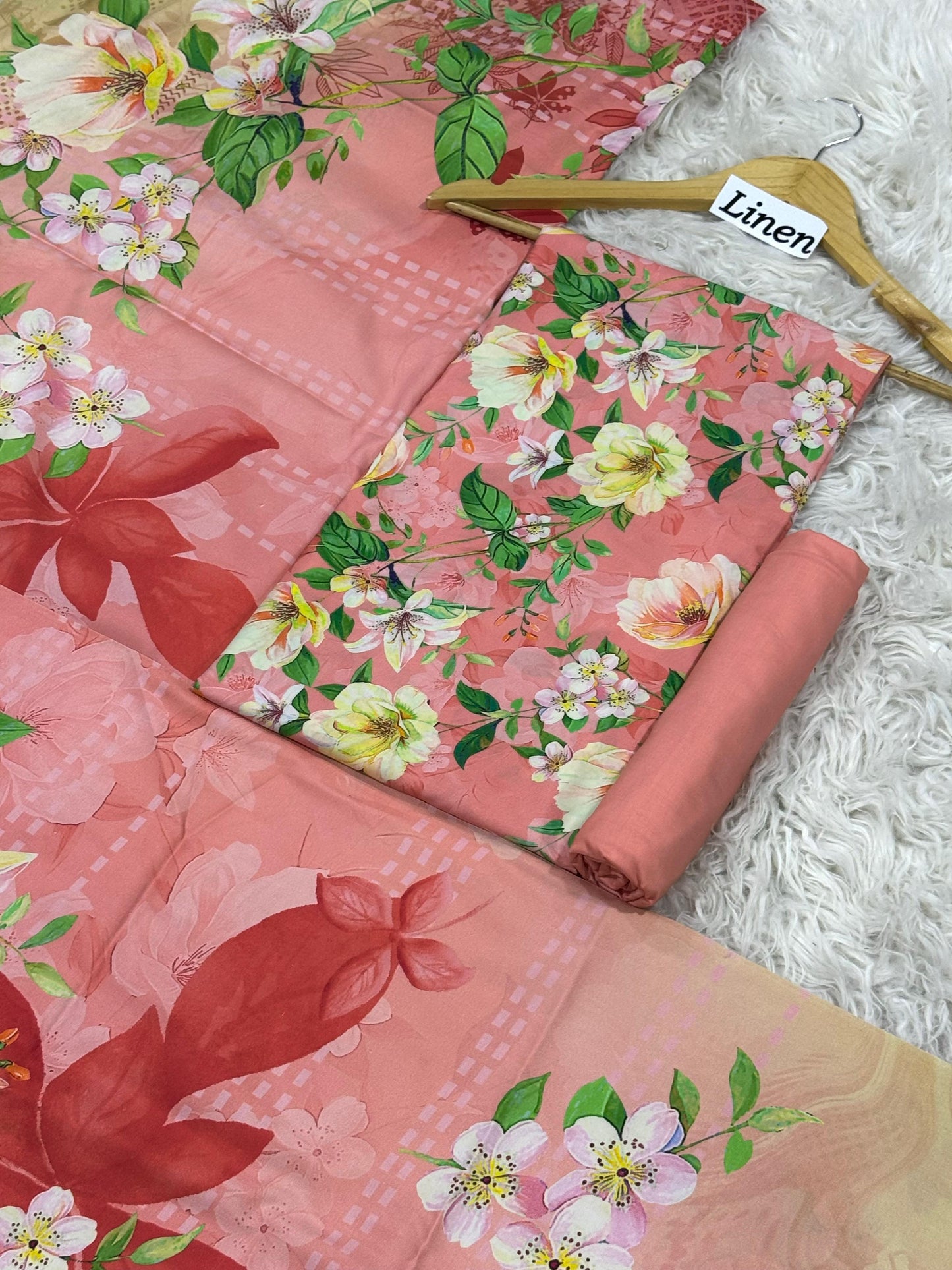 Linen Printed 3pc