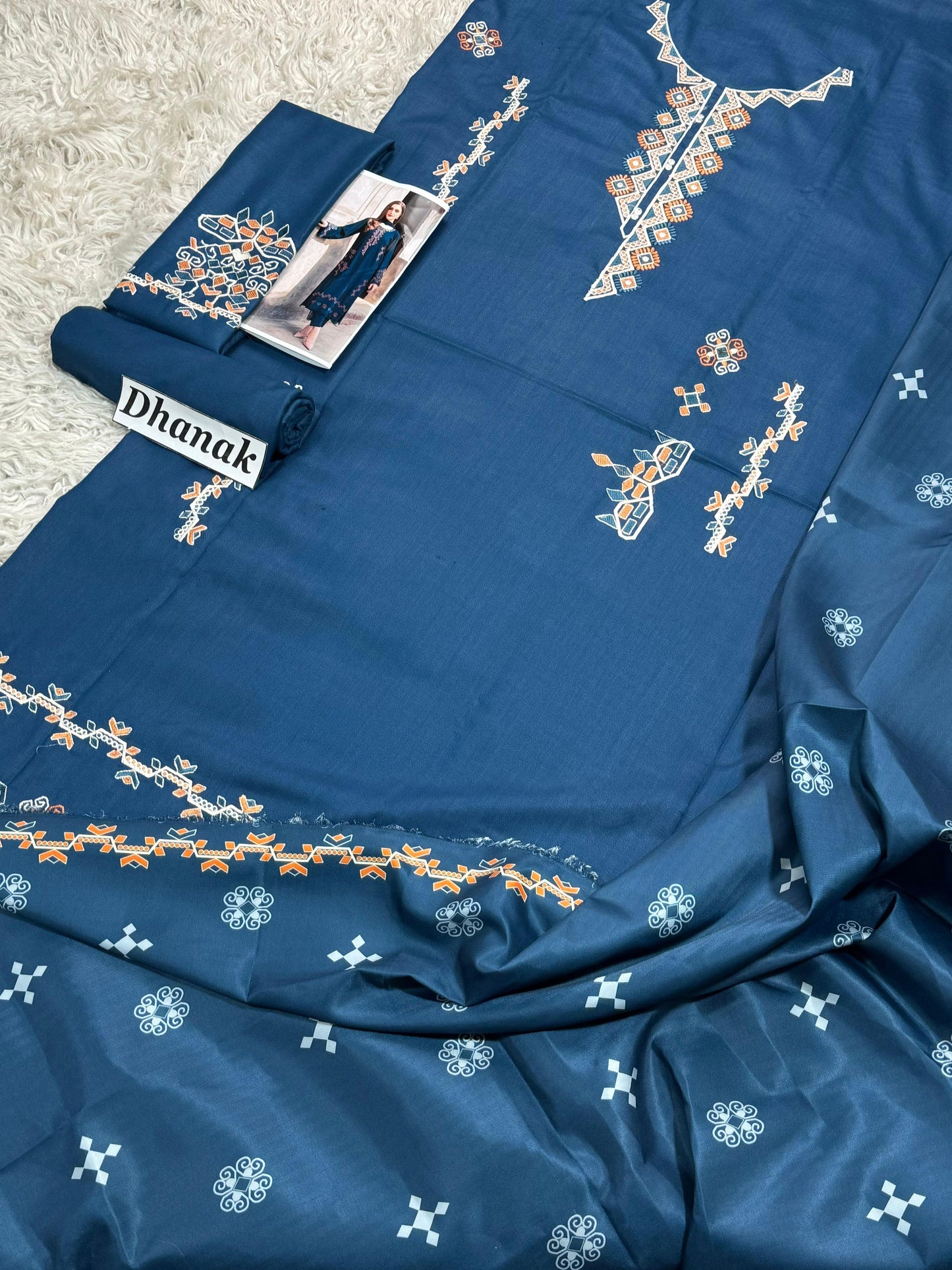 DANAK 3PC EMB WOOL SHAWAL