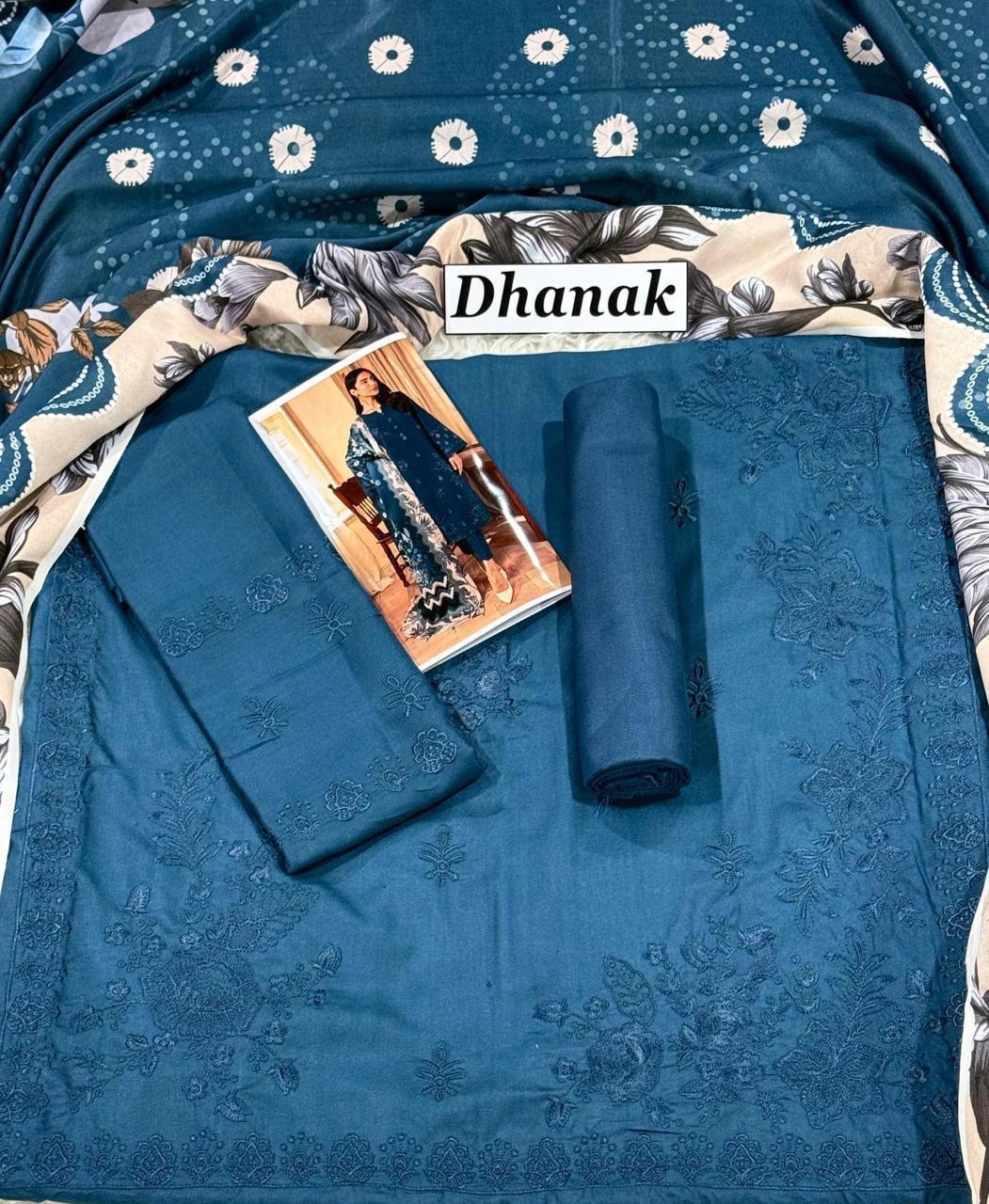 DANAK 3PC EMB WOOL SHAWAL