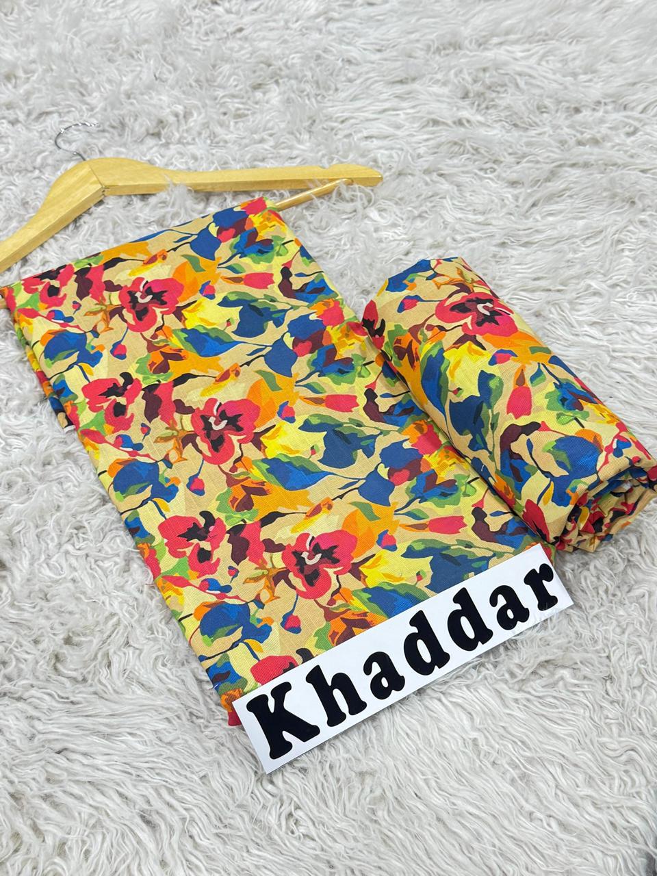 Khaddar All Over Printed 2pc D