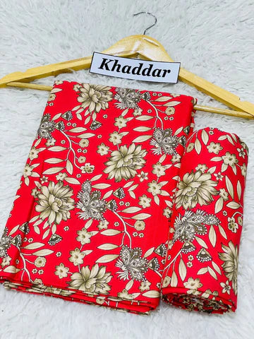 Khaddar All Over Printed 2pc D-32
