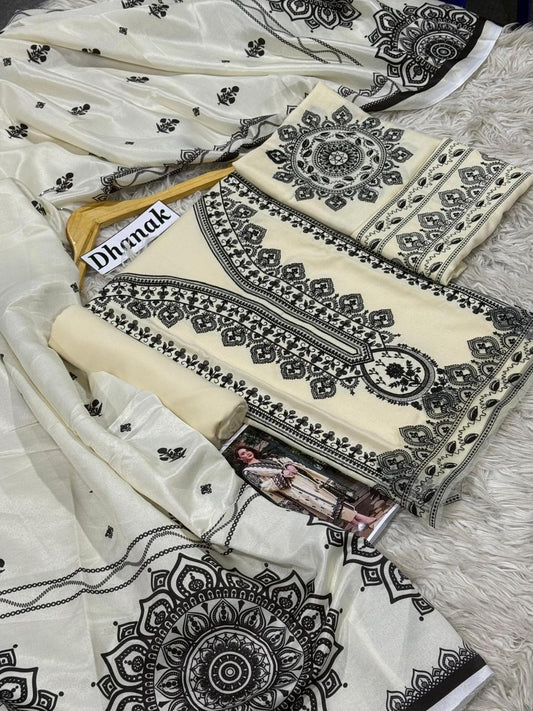 DANAK 3PC EMB WOOL SHAWAL