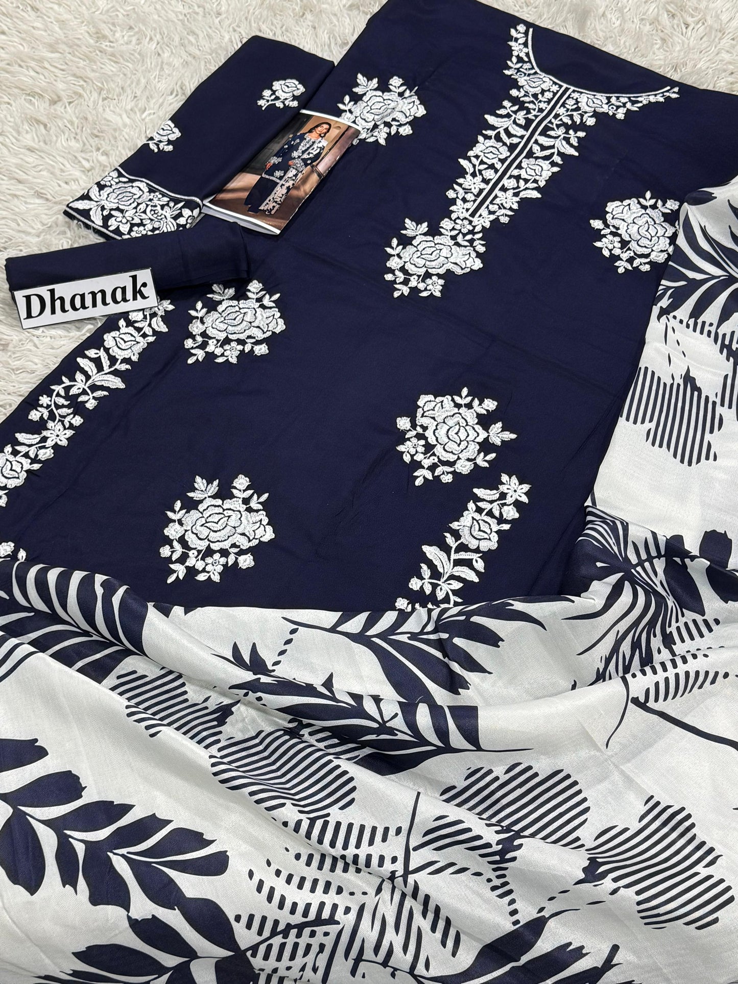 DANAK 3PC EMB WOOL SHAWAL