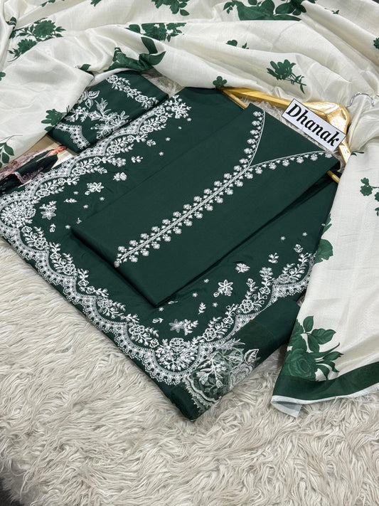 DANAK 3PC EMB WOOL SHAWAL