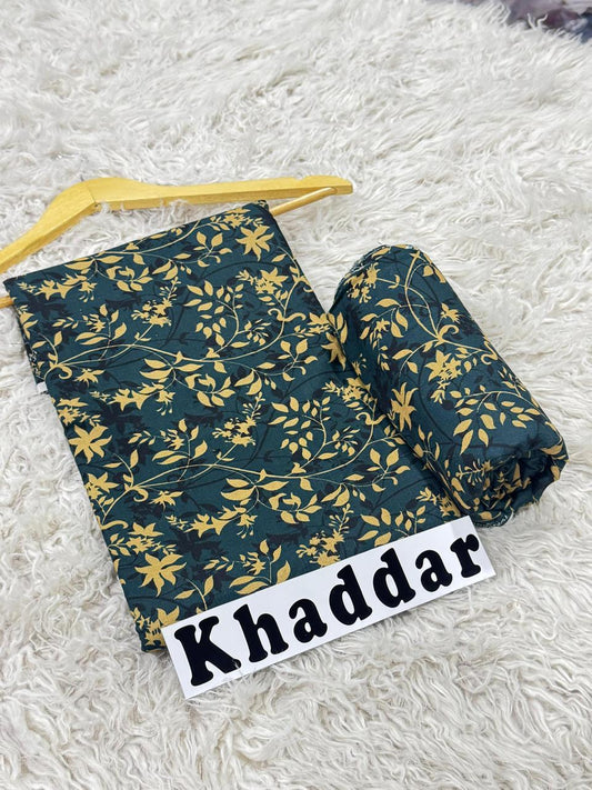 Khaddar All Over Printed 2pc D