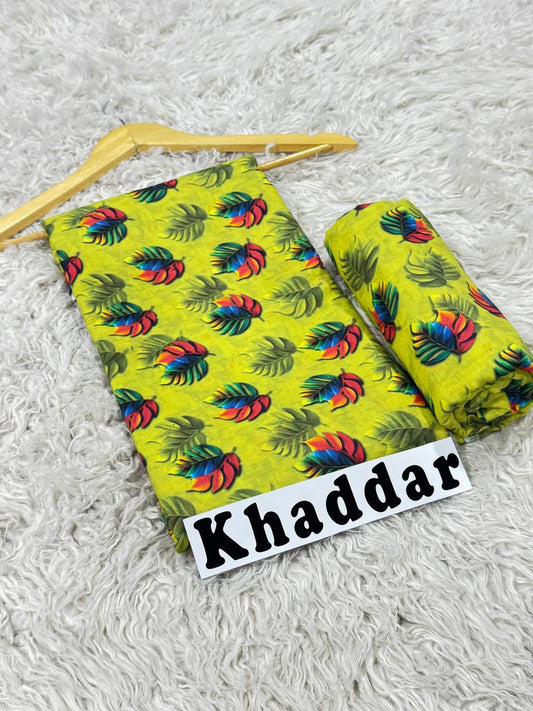 Khaddar All Over Printed 2pc D