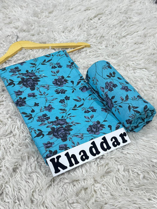 Khaddar All Over Printed 2pc D