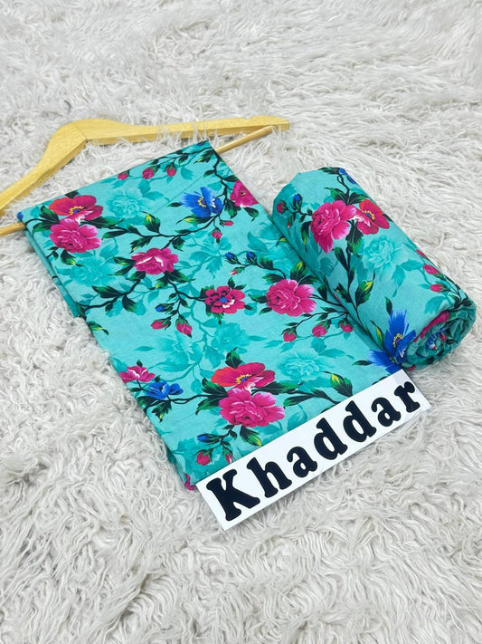 Khaddar All Over Printed 2pc D