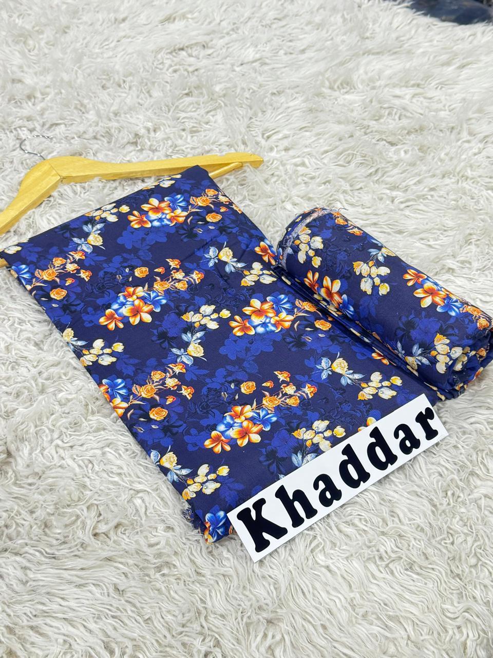 Khaddar All Over Printed 2pc D
