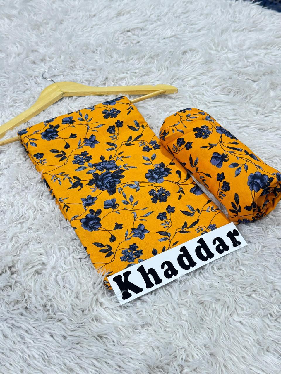 Khaddar All Over Printed 2pc D