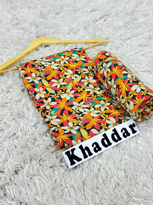 Khaddar All Over Printed 2pc D