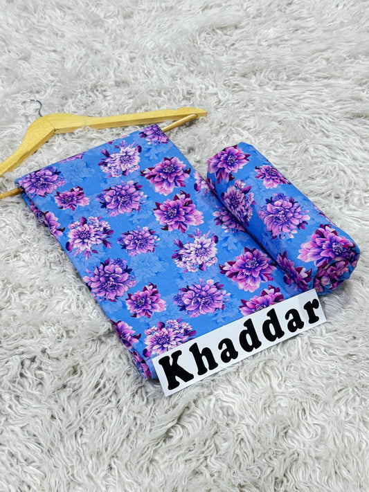 Khaddar All Over Printed 2pc D
