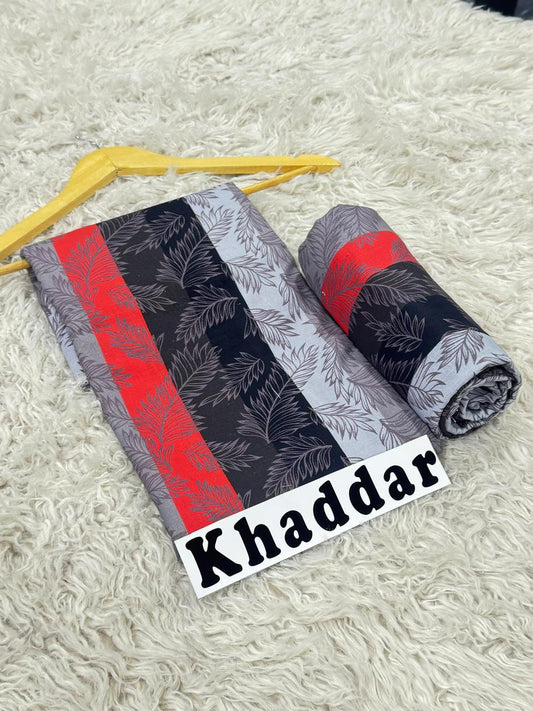 Khaddar All Over Printed 2pc
