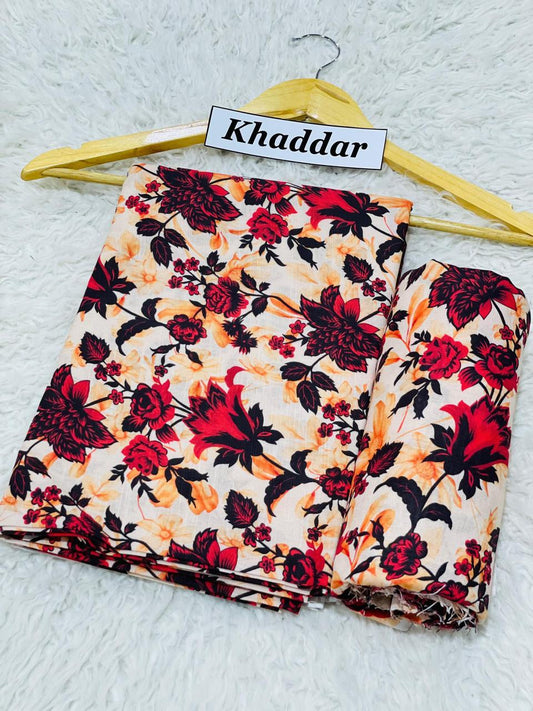 Khaddar All Over Printed 2pc