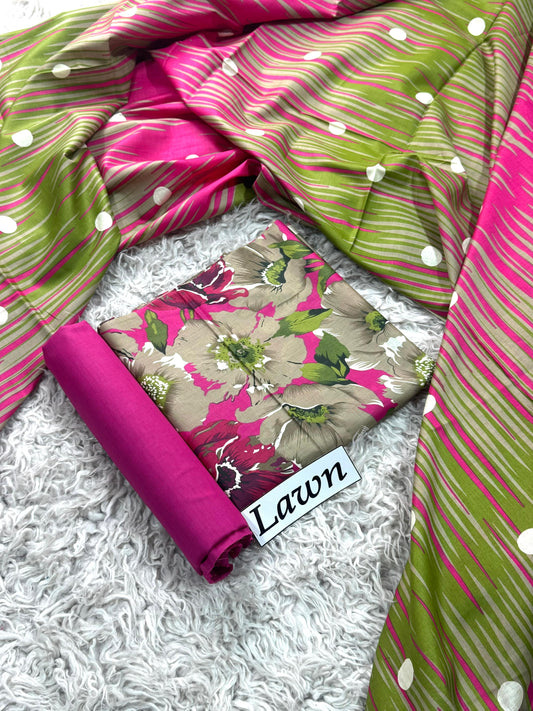 LAWN PRINTED 3PC