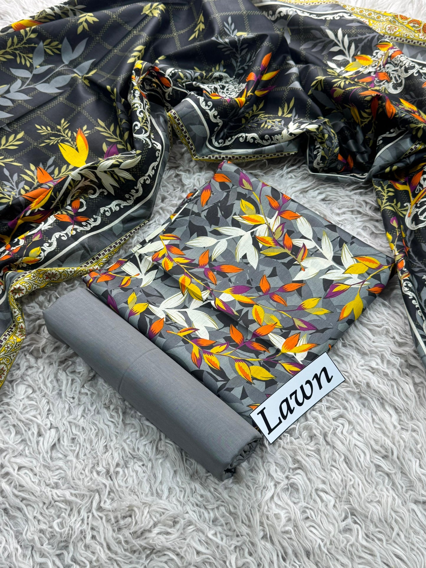 LAWN PRINTED 3PC