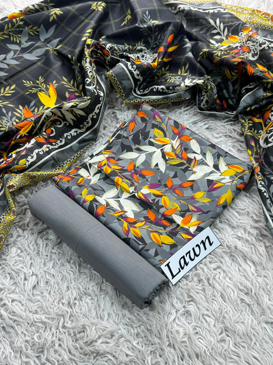 LAWN PRINTED 3PC
