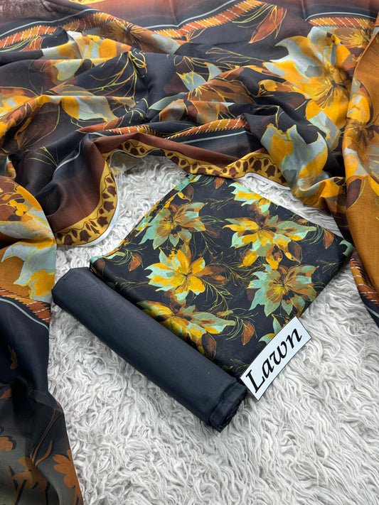 LAWN PRINTED 3PC
