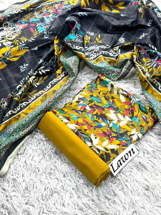LAWN PRINTED 3PC