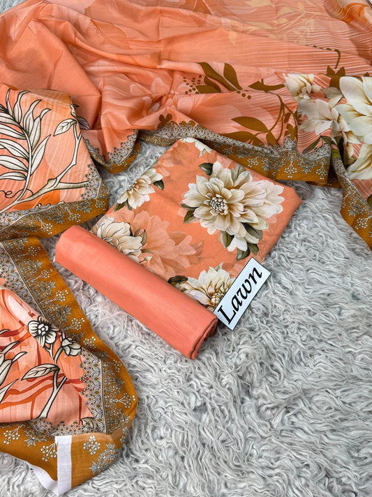 LAWN PRINTED 3PC