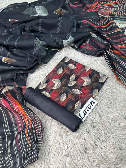 LAWN PRINTED 3PC
