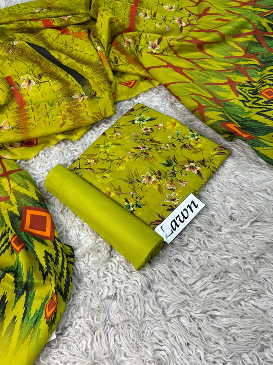 LAWN PRINTED 3PC