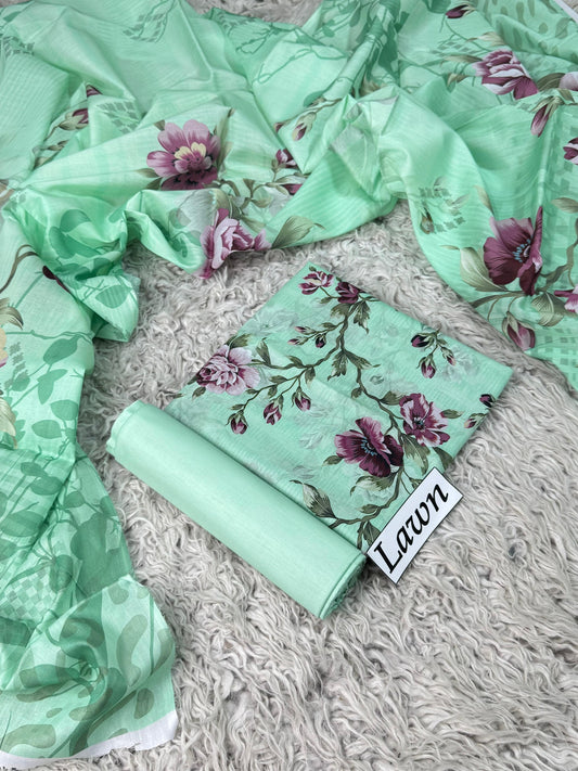 LAWN PRINTED 3PC