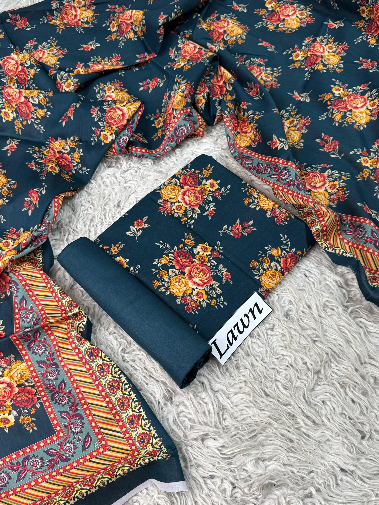 LAWN PRINTED 3PC